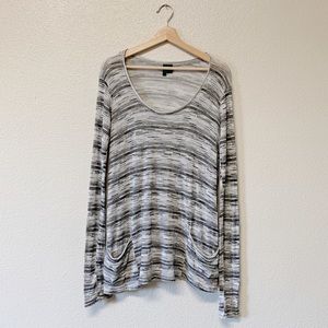 Anthropologie Left of Center Striped Tunic Top